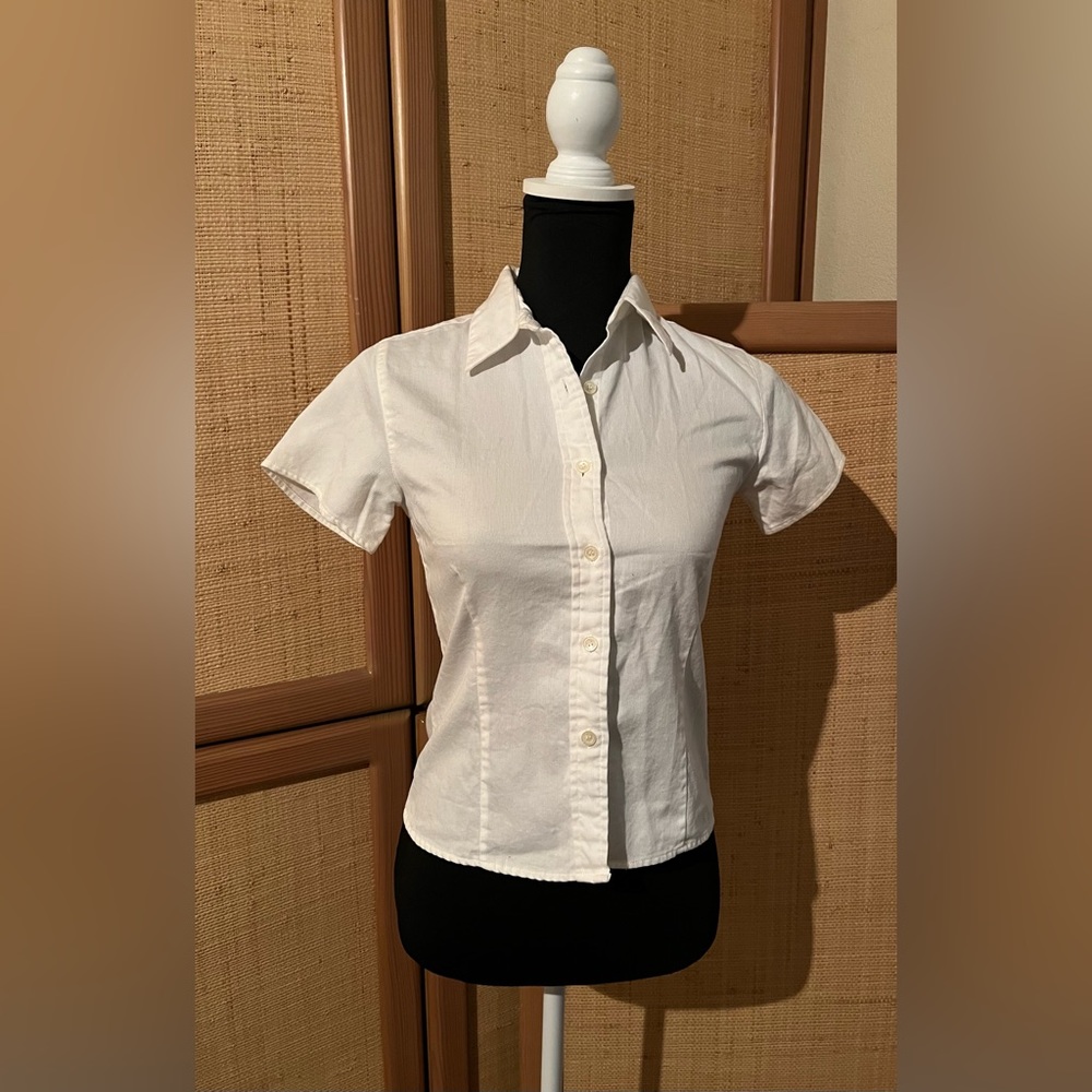 Style & Co Petite White Button down size 2P